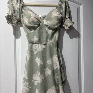 Floral Puff Sleeve Dress